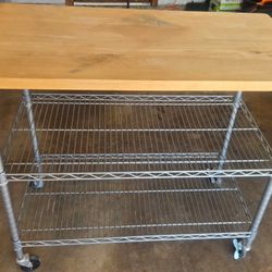 Maple Butcher Block Kitchen Island