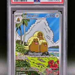 Pokemon PSA 10 - Alolan Dugtrio 208 - Surging Sparks - GEM MT