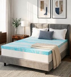 Twin mattress gel topper