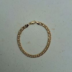 7.25 In Gold Plated Bracelet