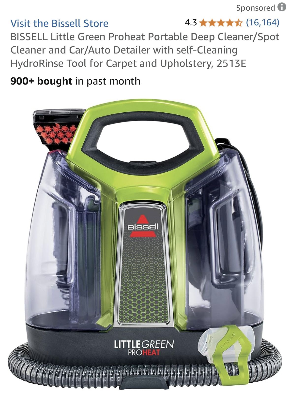 BISSELL Little Green Proheat Portable Deep Cleaner
