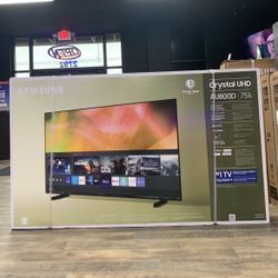 Samsung 75” Crystal UHD AU800D Brand New
