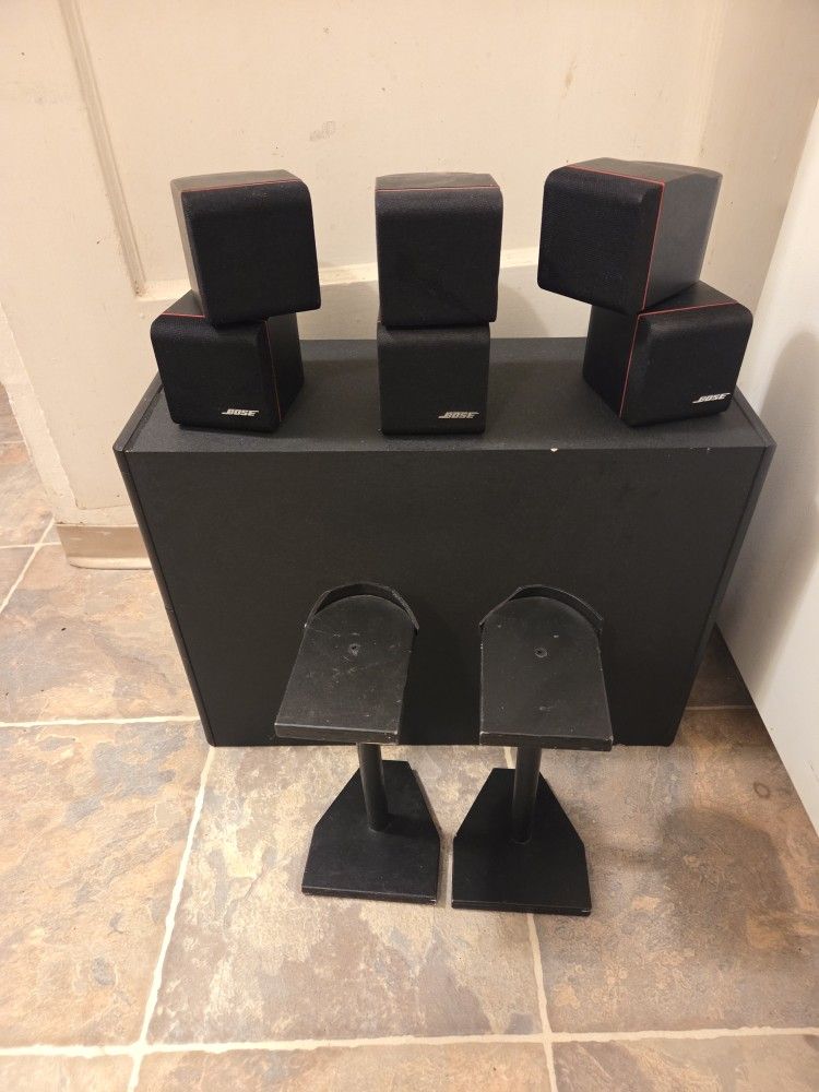 Bose Acoustimass 7 Home Theater Speaker System 3.1 Channel Subwoofer DoubleCube