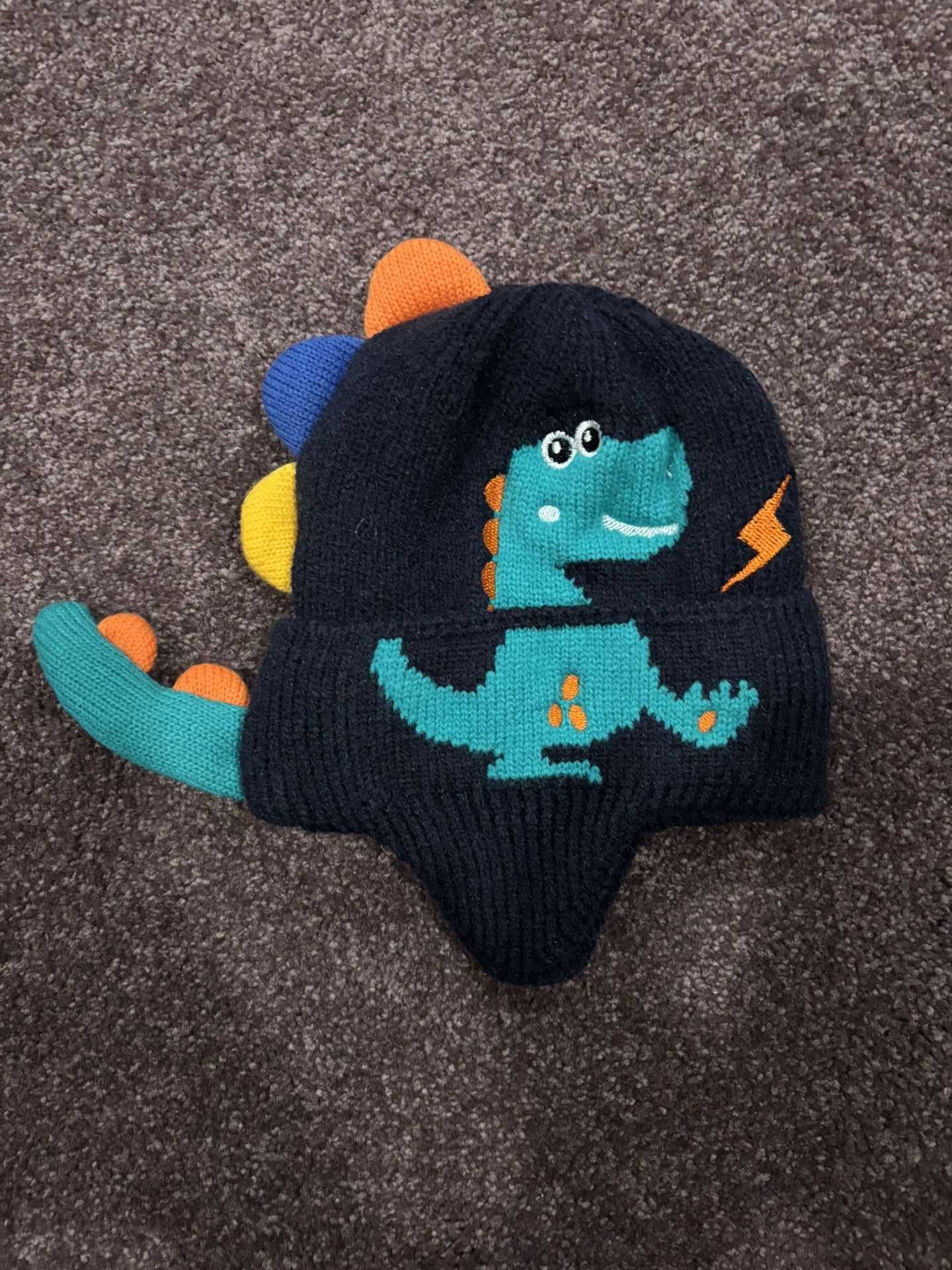 Dinosaur Knit Baby Hat (3-12 Months)