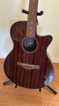 Ibanez AEG62 Grand Concert Acoustic-Electric Guitar Natural Mahogan
