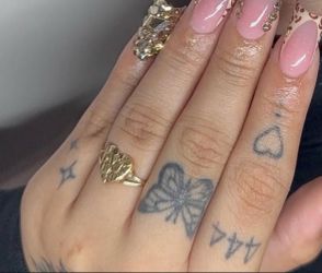 10K Gold heart nugget ring