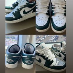 🔥 Jordan 1 Low – Green & White – $70 🔥