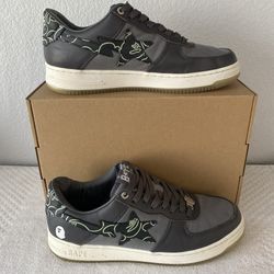 A Bathing Ape Bape Sta Low Text Code Camo Charcoal US Sz 11 (29cm)