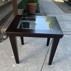 Solid Wood Game Table With Glass Inset-36” Square 