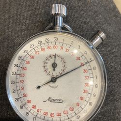 Vintage  Minerva Swiss Made Mechanical Stop Watch