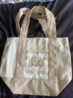 Trader Joe’s striped mini tote