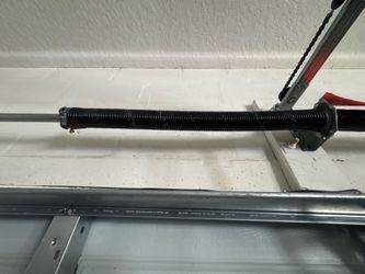 Garage Door Broken Spring Opener Off Track Adjustment Replace And Parts