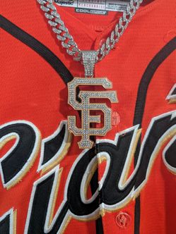 San Francisco Giants Iced Out Pendant & Rope Chain Set 🔥
