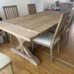 Restoration Hardware Dining Room Table & Chairs