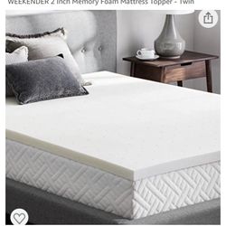Twin Memory Foam Mattress Topper