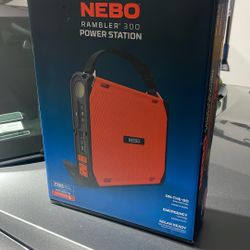 New In Box NEBO rambler 300 POWER STATION Ac Output 300 Watts ( Charges 6 Devices At Once- Pick Up Only 