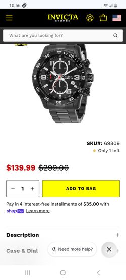 INVICTA BEAUTIFUL MENS SPECIALTY WATCHES LUXURY