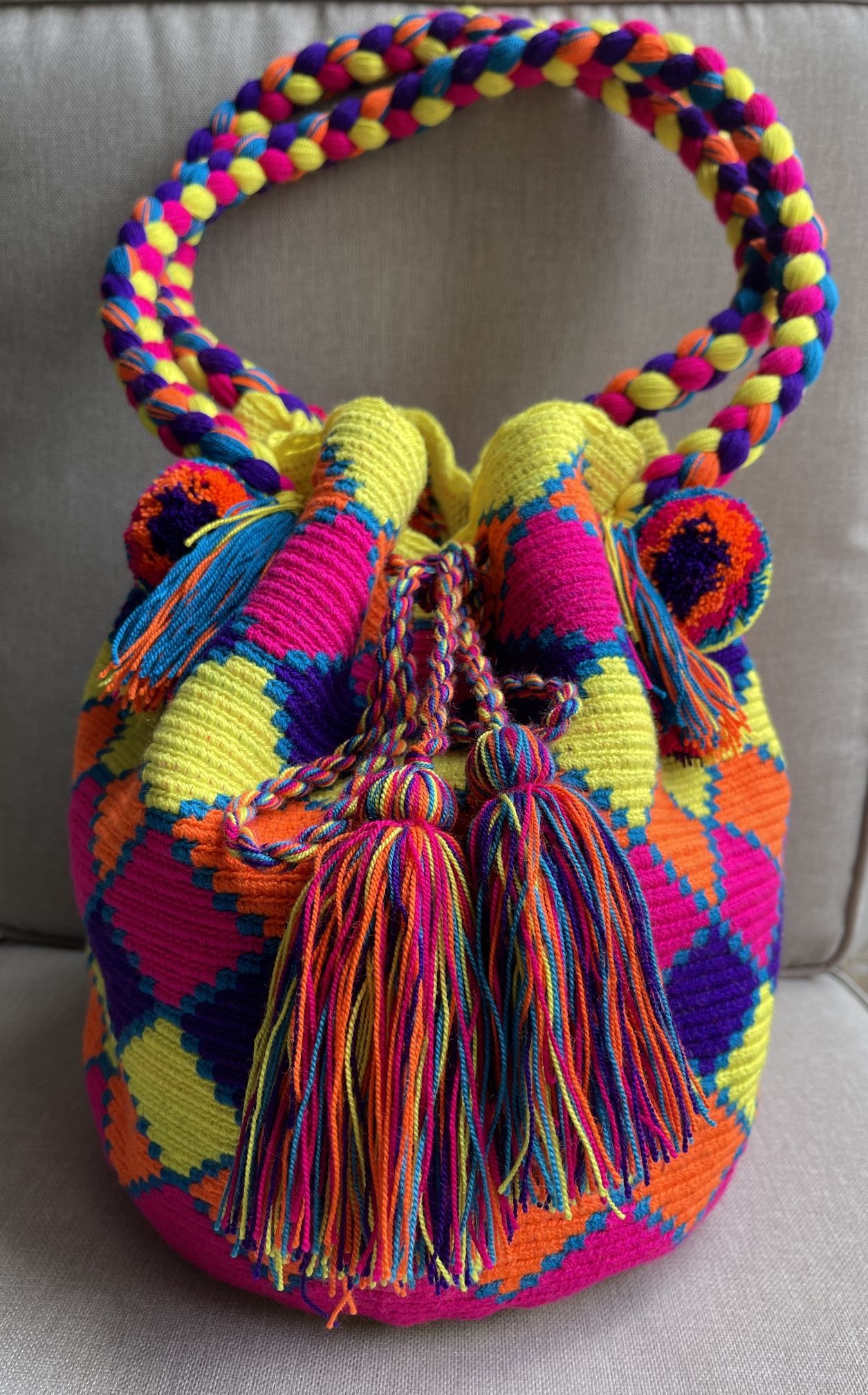 New Colorful HandWoven Bag. Wayuu bag.
