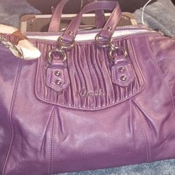 Vintage Purple Coach Purse