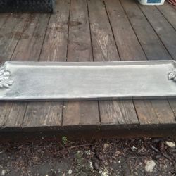 Heavy Duty Cast Aluminum Serving Tray, Great Condition. $30.00.