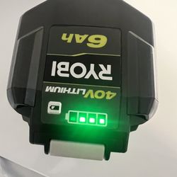 Original OEM Ryobi Lithium Battery 40v 6Ah Genuine