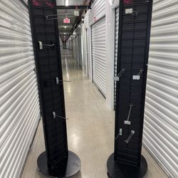 Metal organizer display racks with wheels Double sided 2 for $100 