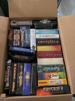 Lot of Vintage PC Games Big Box Collection