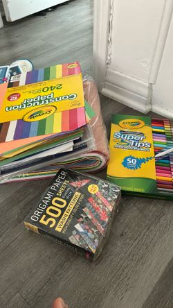 Free markers and construction paper
