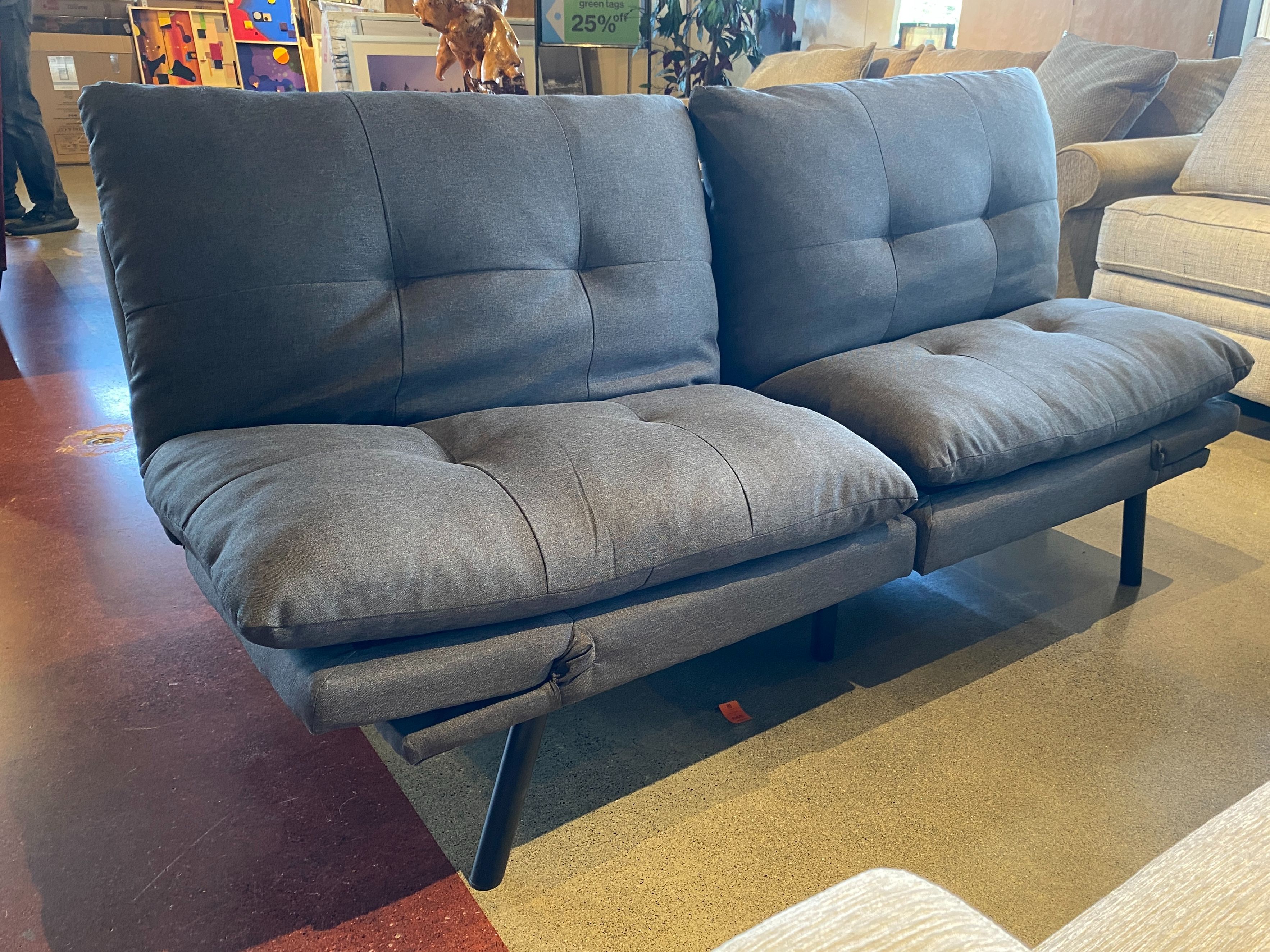 Transitional Apartment Sleeper Sofa in Grey