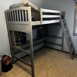 Lofted bed, kids bedroom