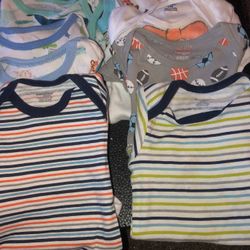 Boys Bundle Of One Piece (8). Size 6-9 Months