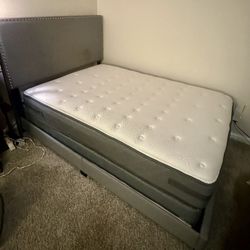 Full Size Bed frame, Mattress and Box Spring 