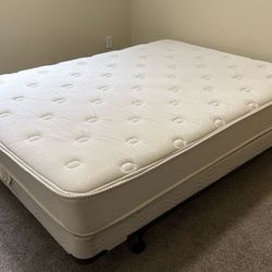 Queen Size Mattress Set Box Spring Bed Frame Optional