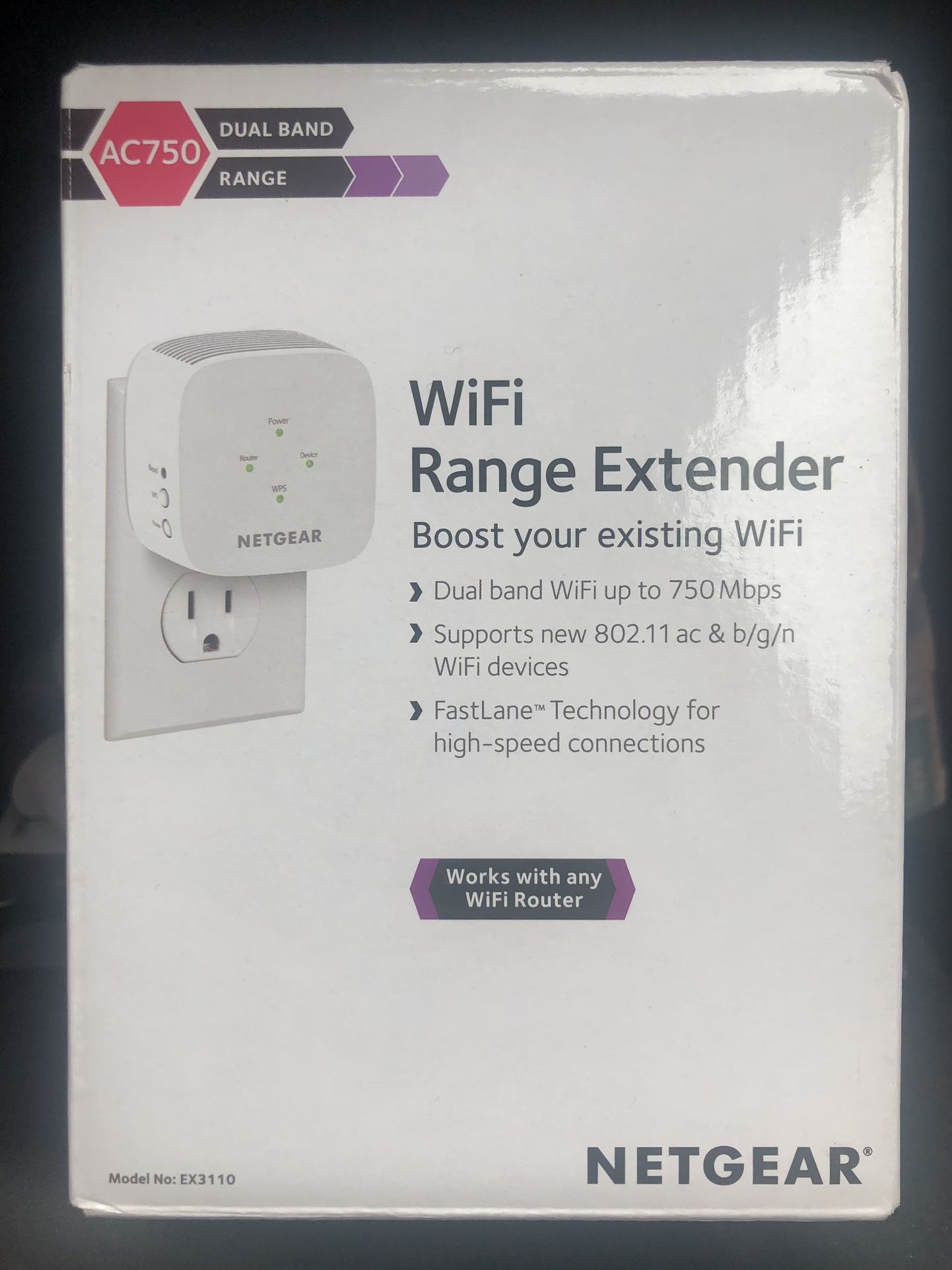 Netgear Wifi Range Extender AC750 NEW IN BOX