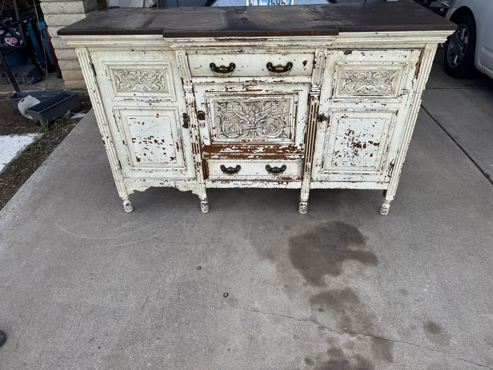 Antique Buffet Cabinet