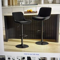 Bar Stool Set If 2, Kitchen Swivel 30 Inch Adjustable Island Bar
