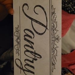 Vintage Look Hanging Panty Sign.