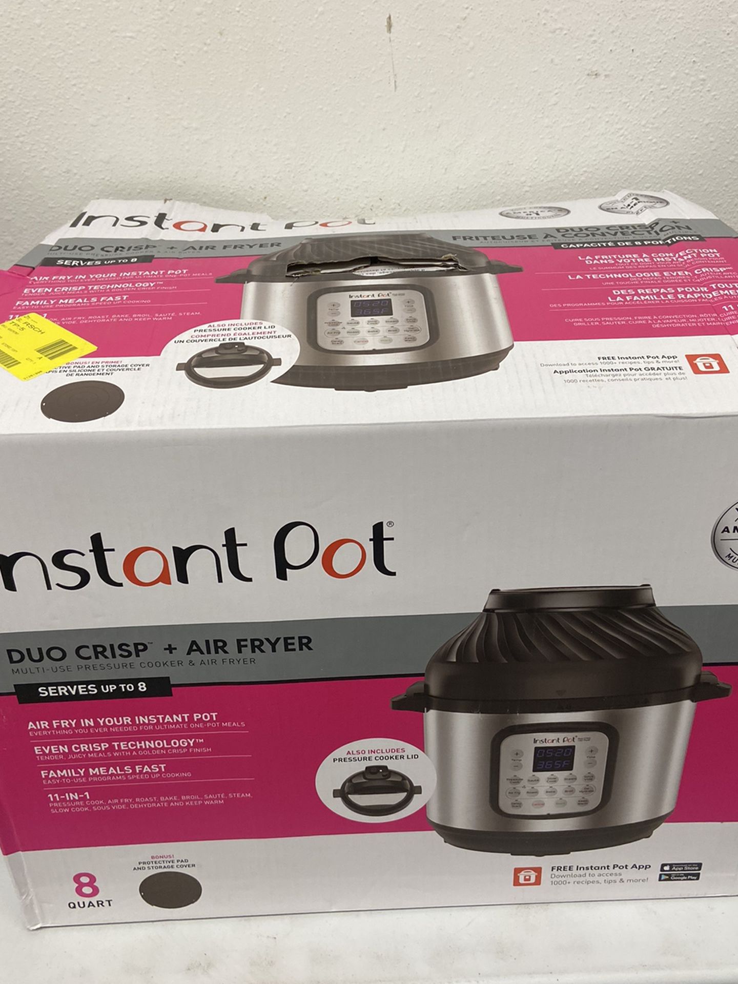 Instant Pot 8 Quart Duo Crisp + Air Fryer Brand New