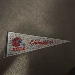 Rare Buffalo Bills 1988 Champions Pennant