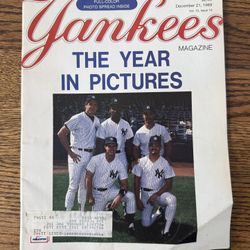 The Year in Pictures December 1989 New York Yankees Magazine Program Don Mattingly 