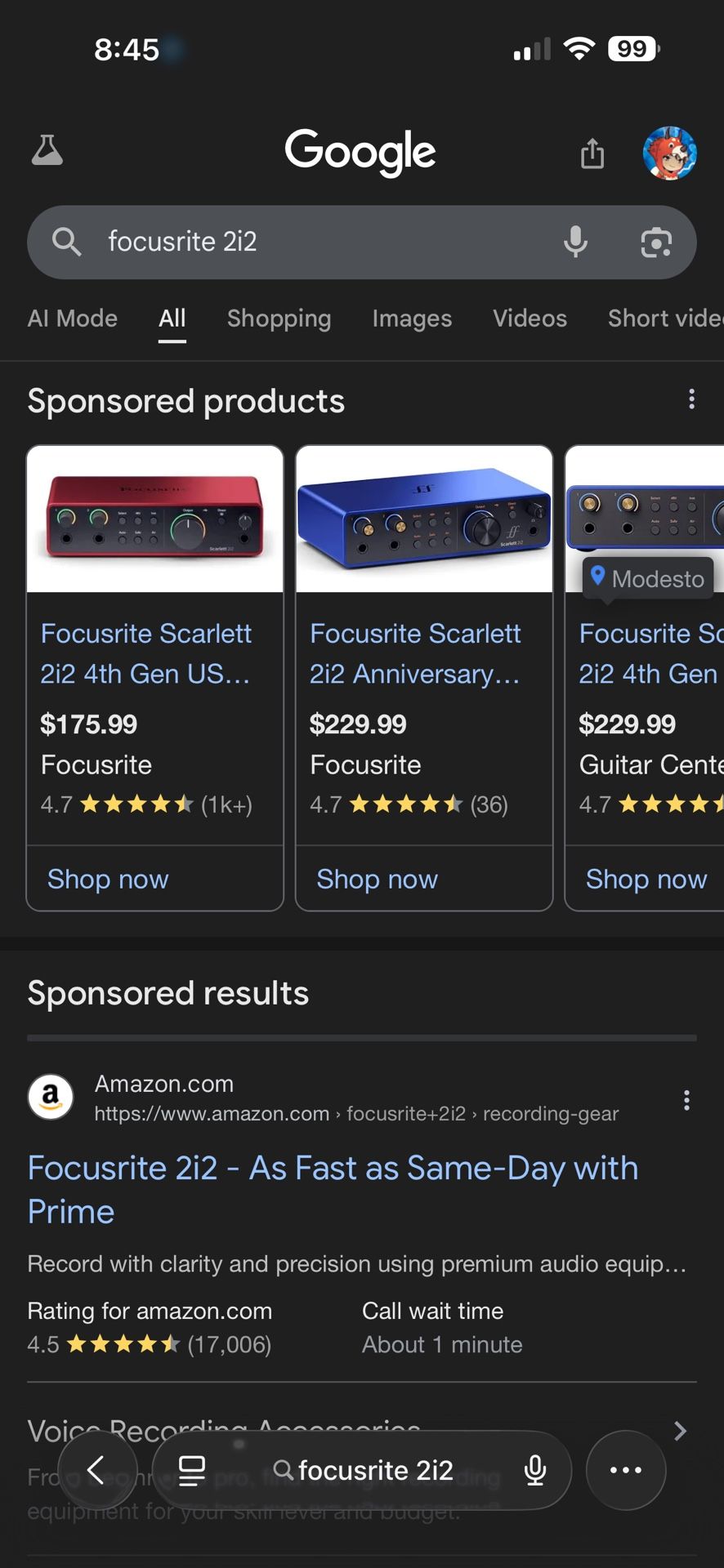 Selling My Focusrite 2i2 4th Gen (red) 