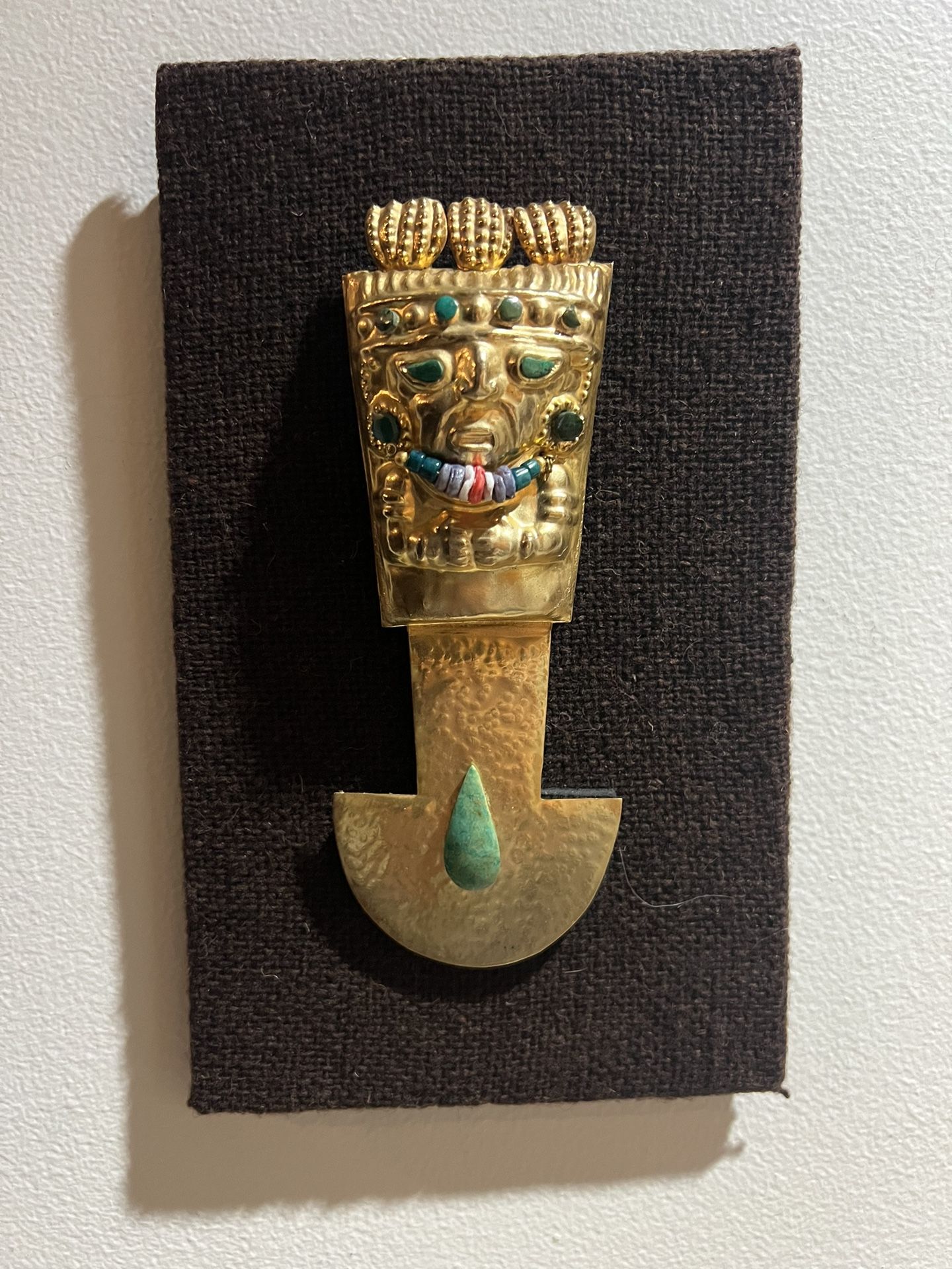 Reproduction Tumi or Ceremonial Knife in the Shape of Naylamp Wall Decor