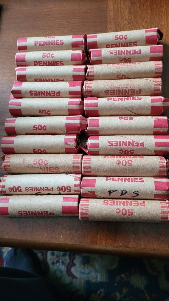 20 ROLLS WHEAT PENNIES
