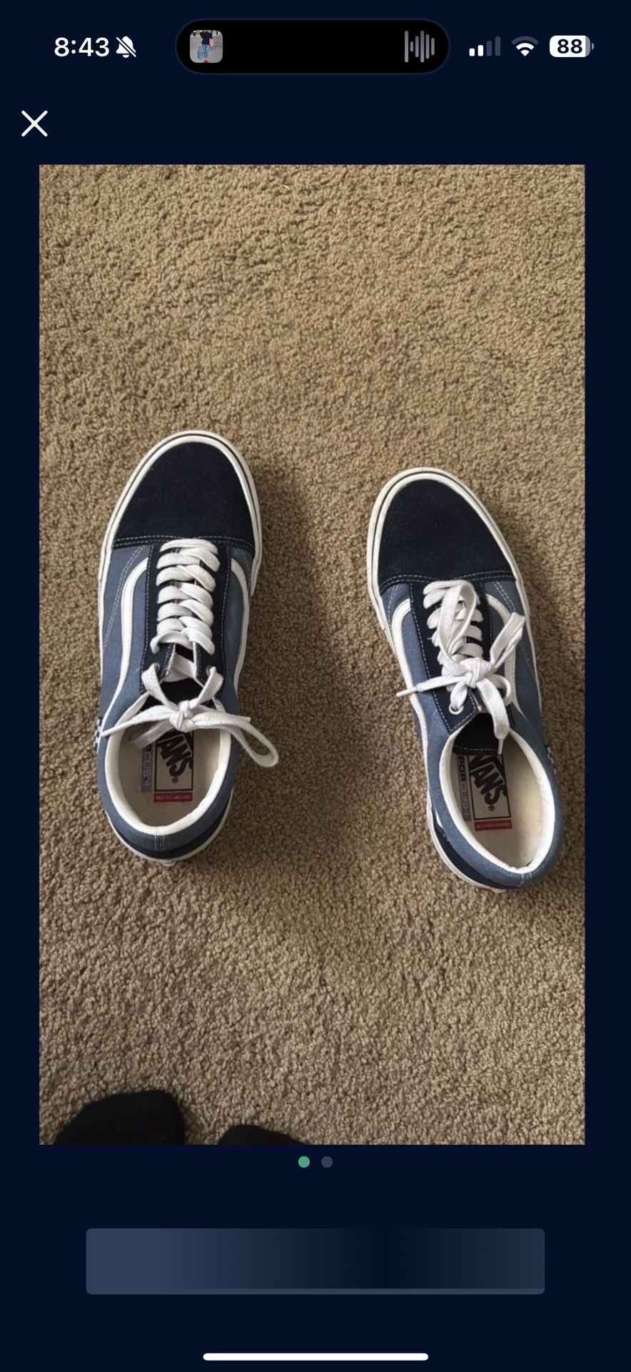 Vans Size 10.5 Blue