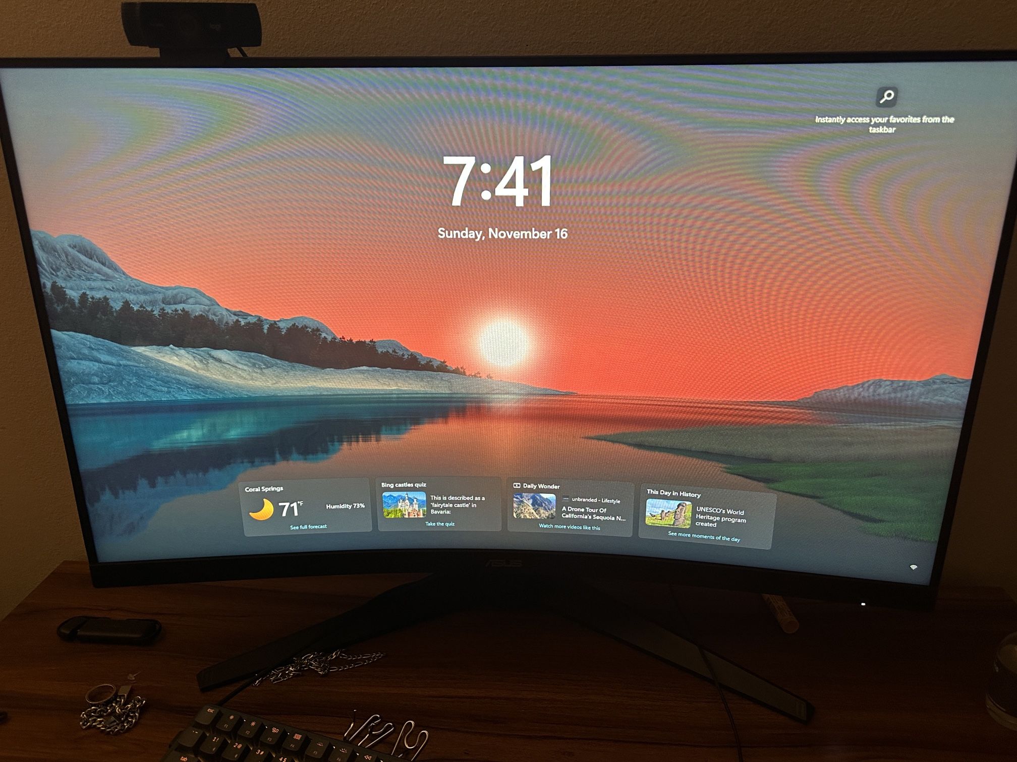 ASUS 32" Curved Monitor, 1080P Full HD, 165Hz