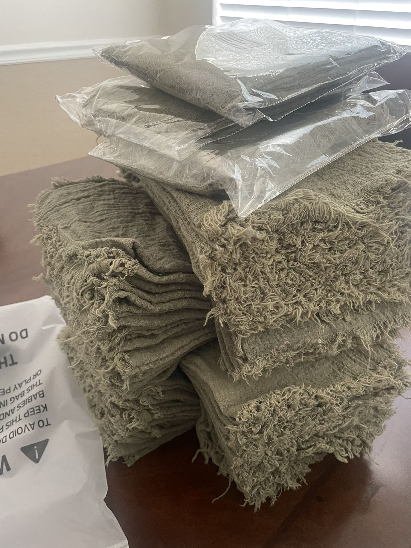 Sage Color Linen Napkins