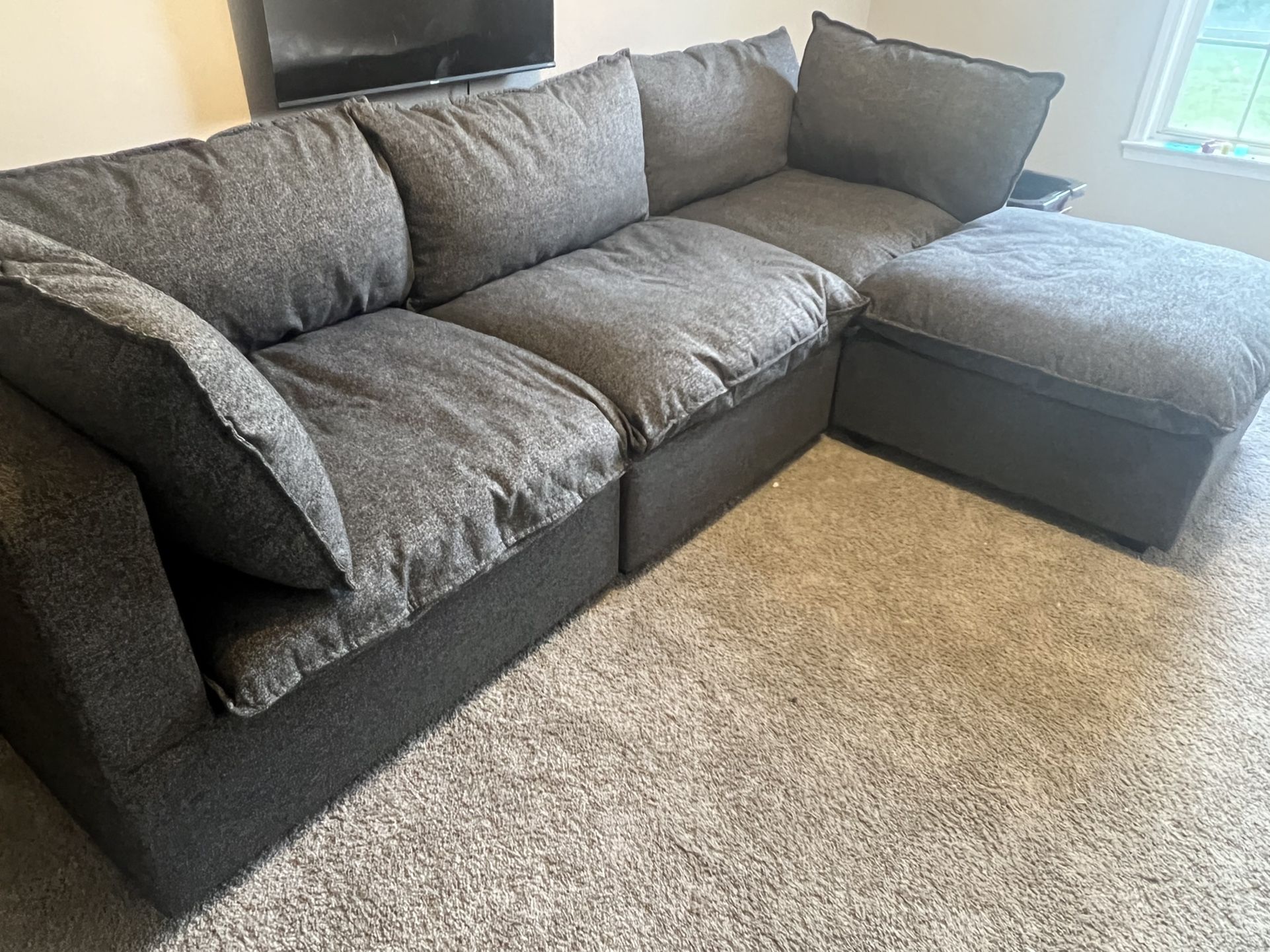 Grey Modular Sectional 2 Months Old