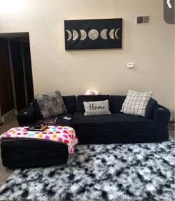 Couch and rug