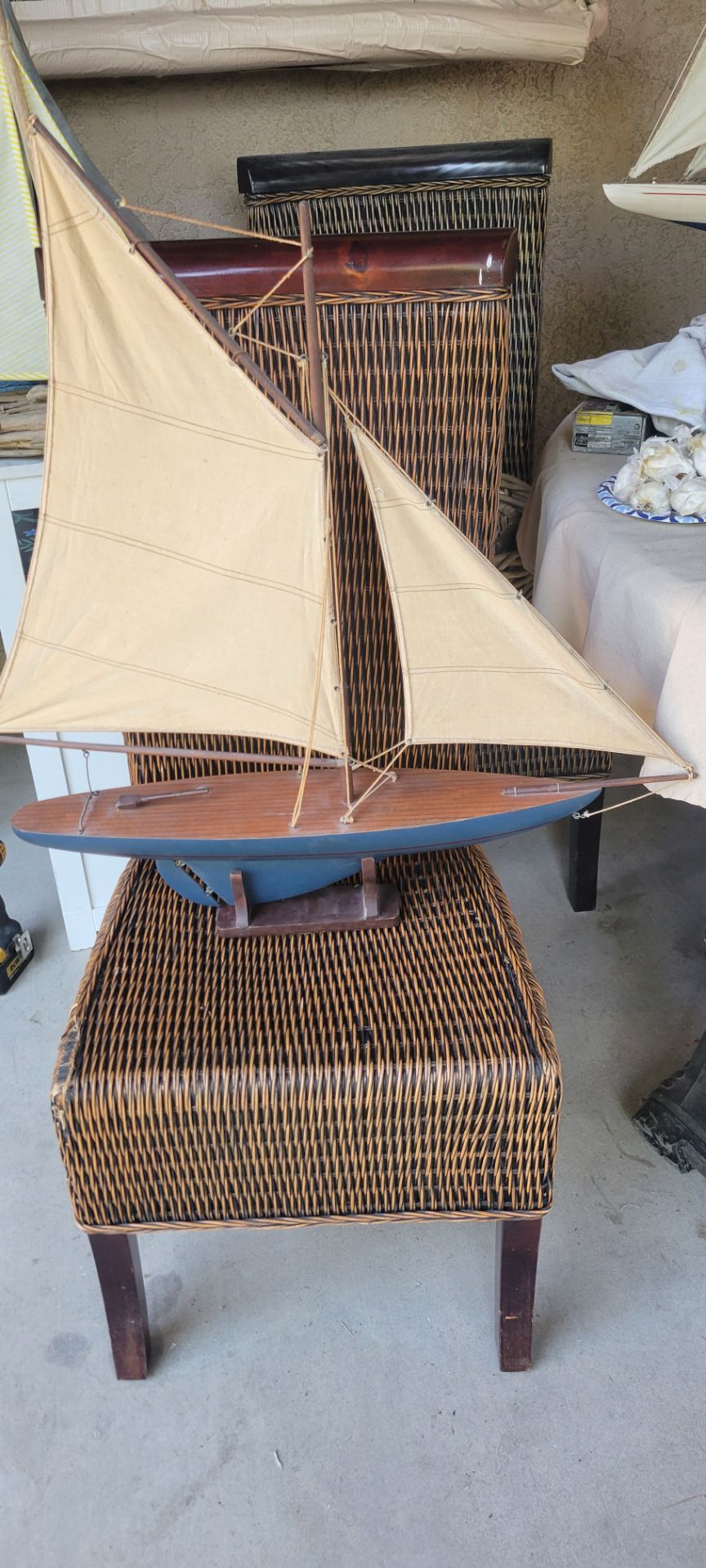Wooden sail boat