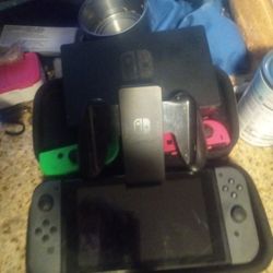 Switch With Doc Cords And 4 Games